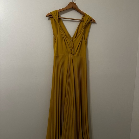 Vince Pleated Front Twist Midi Dress - Limonata NWT - Picture 13 of 13